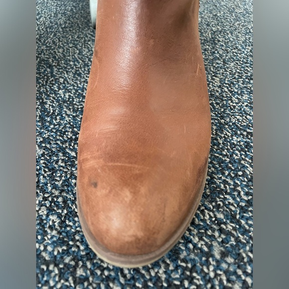 100% Real Suede & Leather Tall Partial Lace-Up Heeled Timberland Boots - Picture 5 of 14